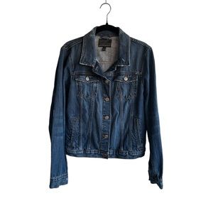 Banana Republic Women’s Denim Medium Wash Button Up Jean Jacket Size Large